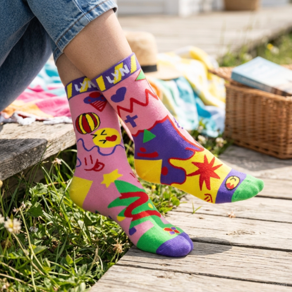 WhyNot | Bunte Crew-Socken