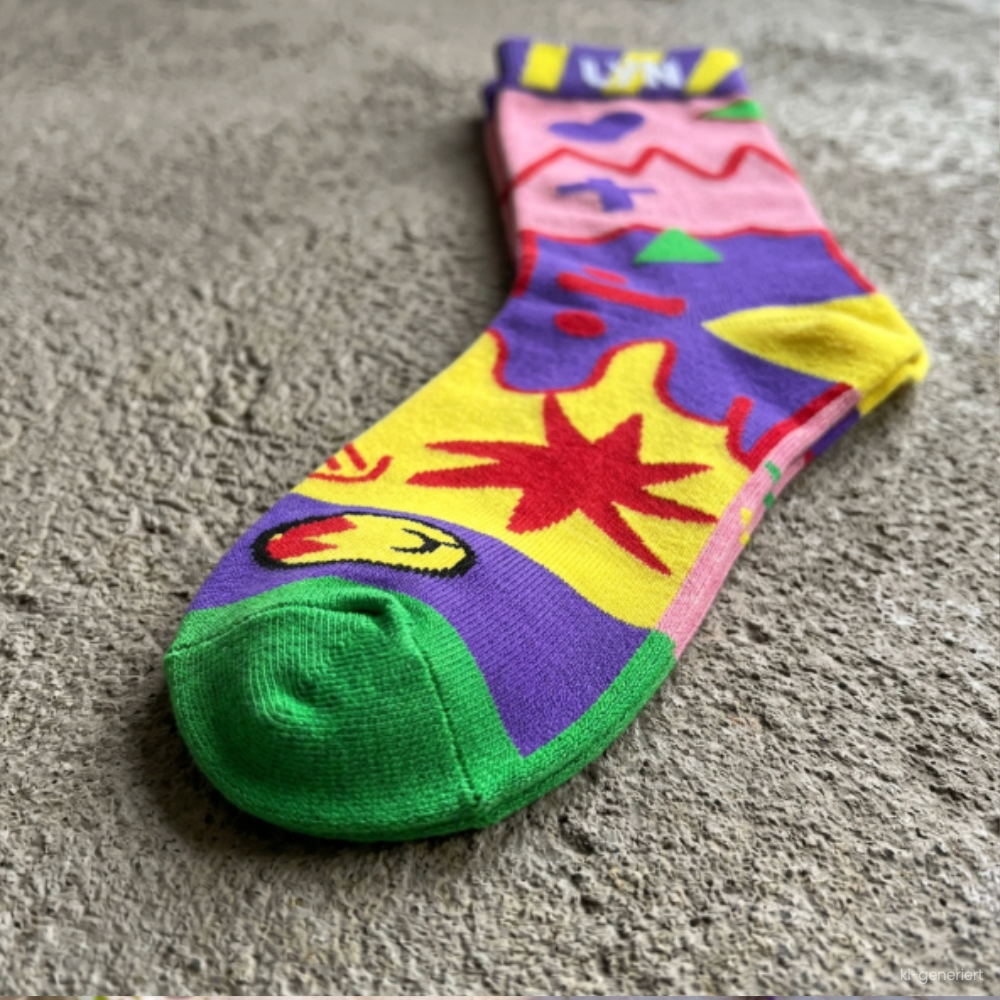 WhyNot | Bunte Crew-Socken