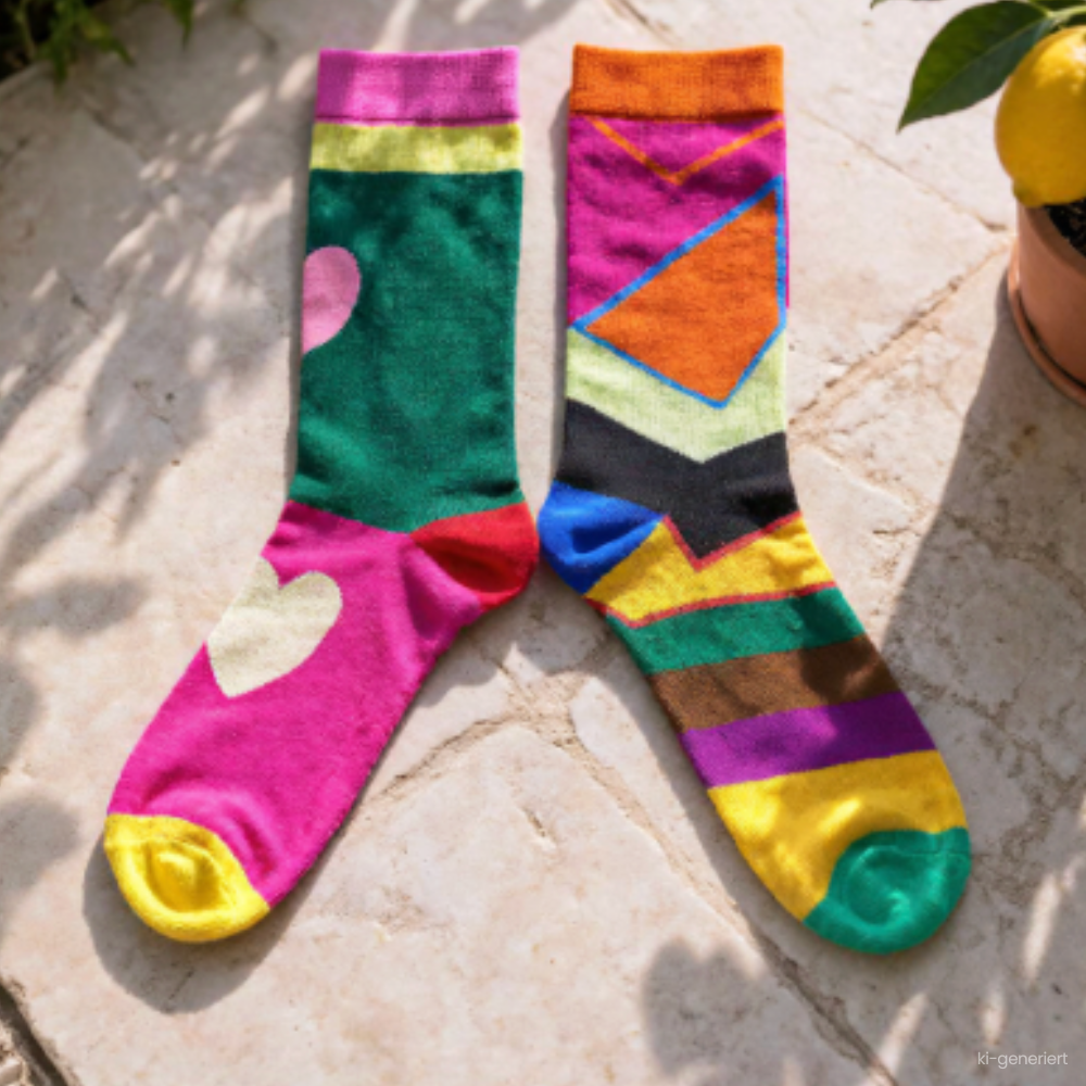Queen | Bunte Crew-Socken