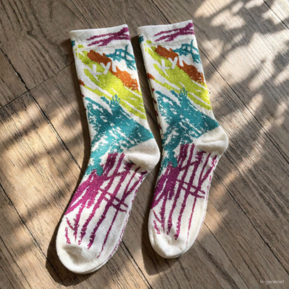 Peace | Bunte Crew-Socken