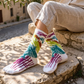 Peace | Bunte Crew-Socken