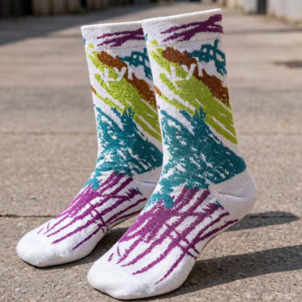 Peace | Bunte Crew-Socken
