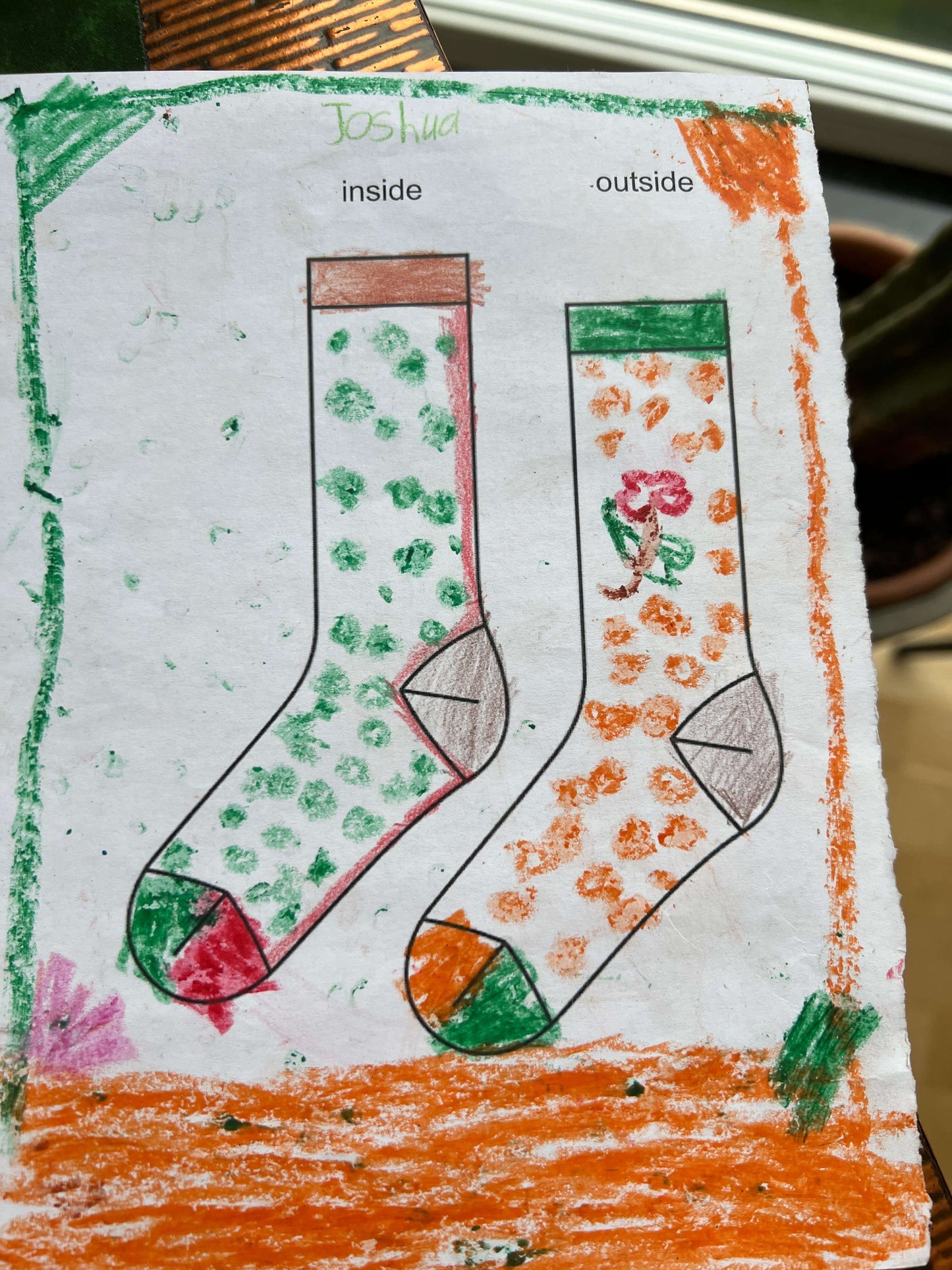Joshua | Bunte Crew-Socken