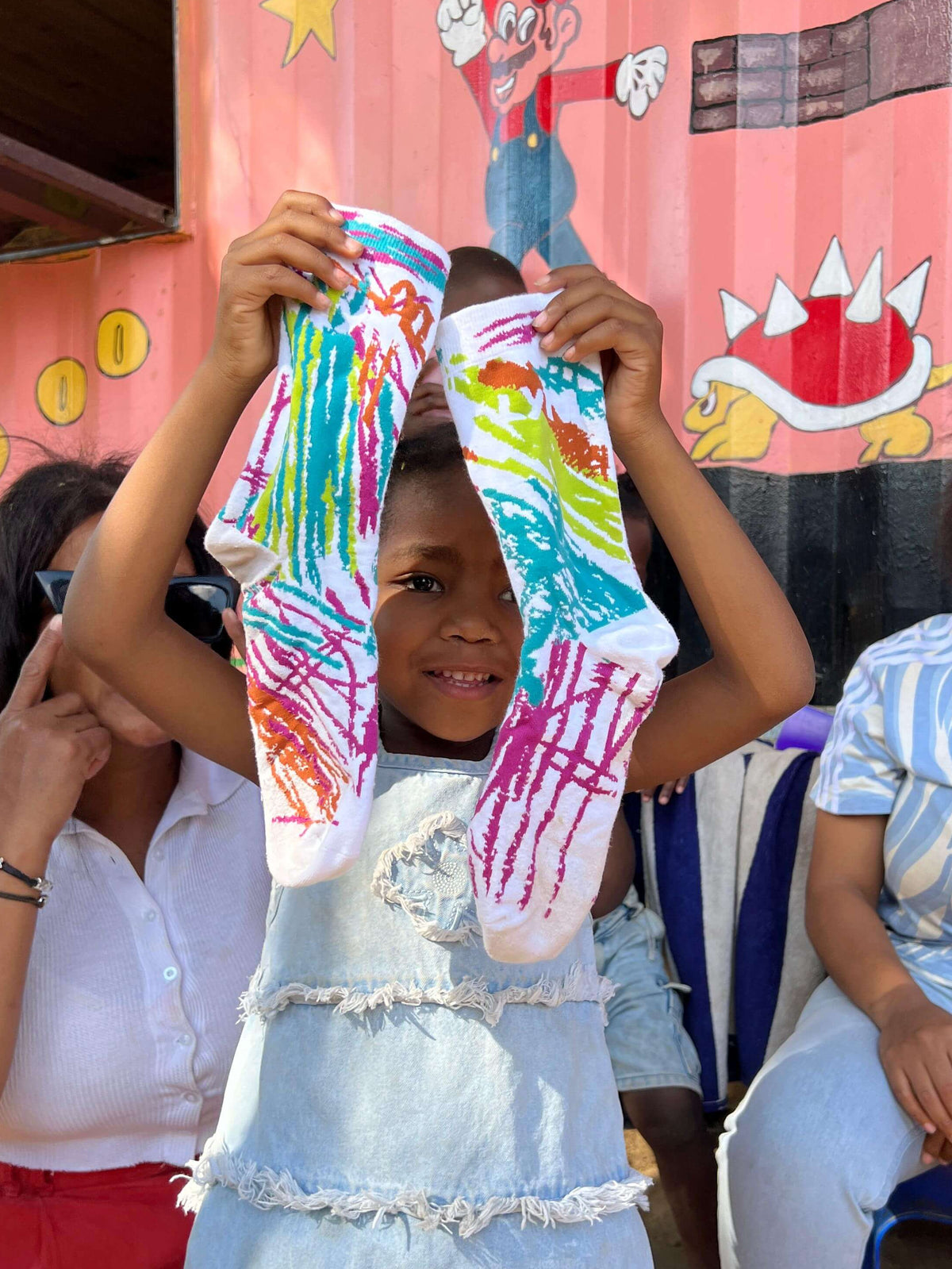 Peace | Bunte Crew-Socken